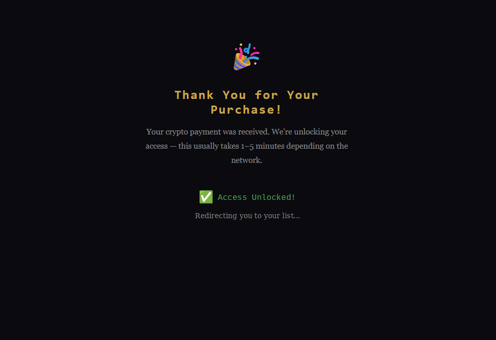 Payment step 5